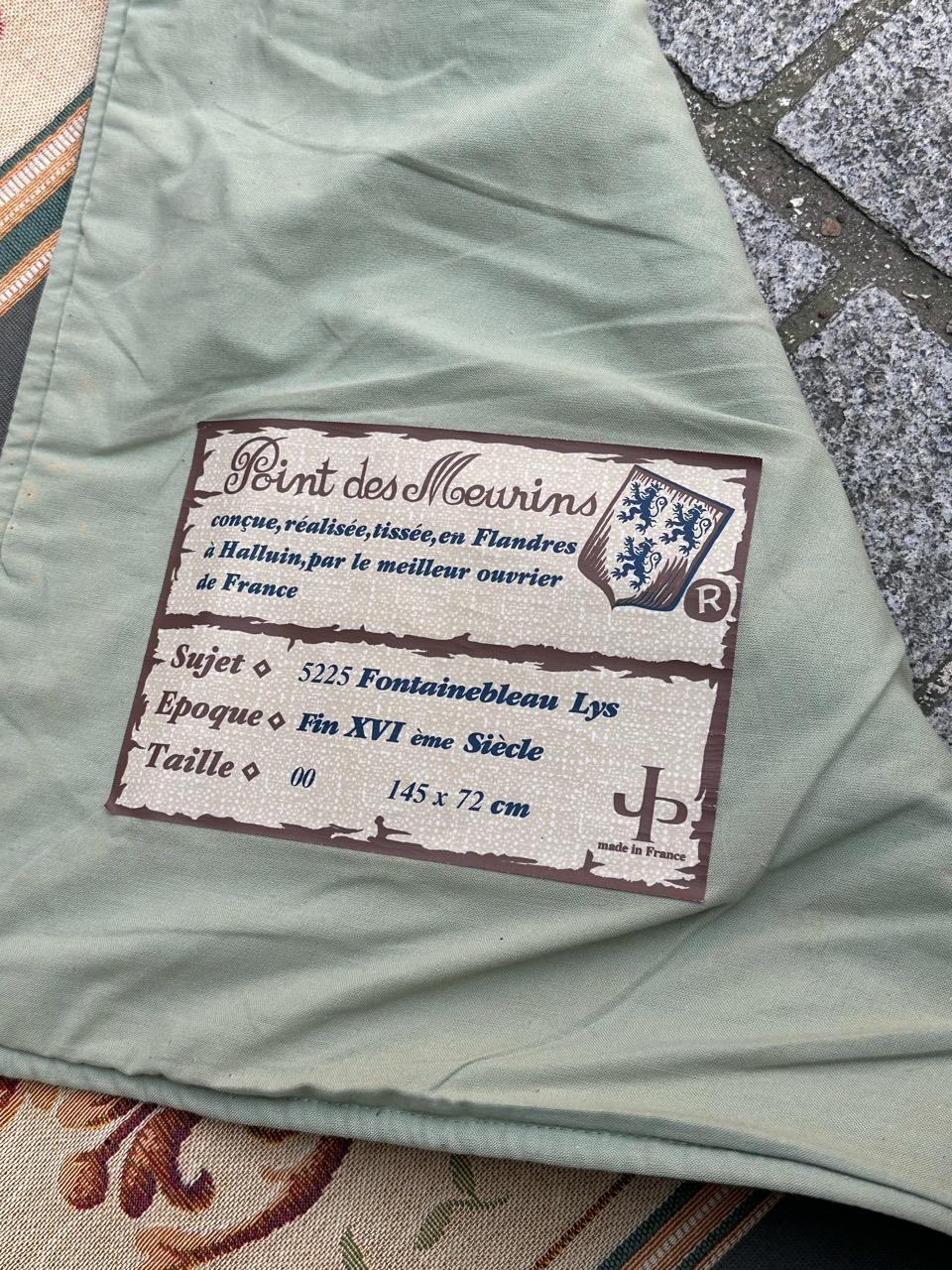 Schöner französischer Jacquard-Wandteppich im Aubusson-Stil mit Paneel im Aubusson-Stil im Angebot 13
