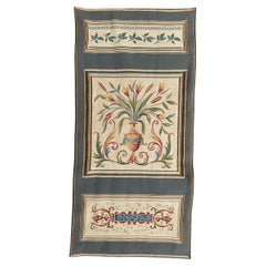 Bell'arazzo francese d'epoca in stile Aubusson con pannello jacquard