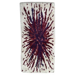 Beau tapis français Cogolin vintage au design moderne 