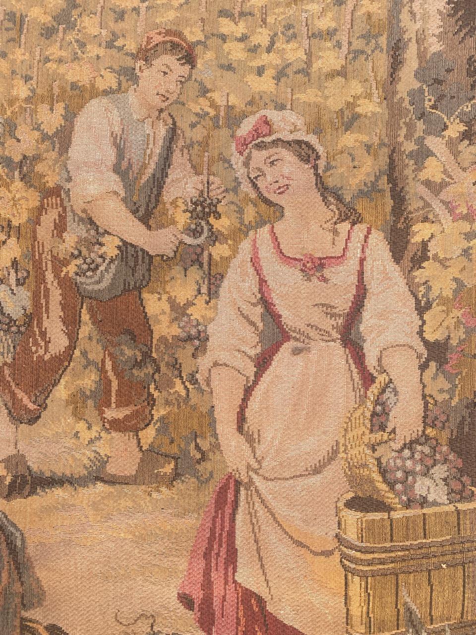 Bobyrug’s Nice Vintage French Jaquar Tapestry For Sale 4