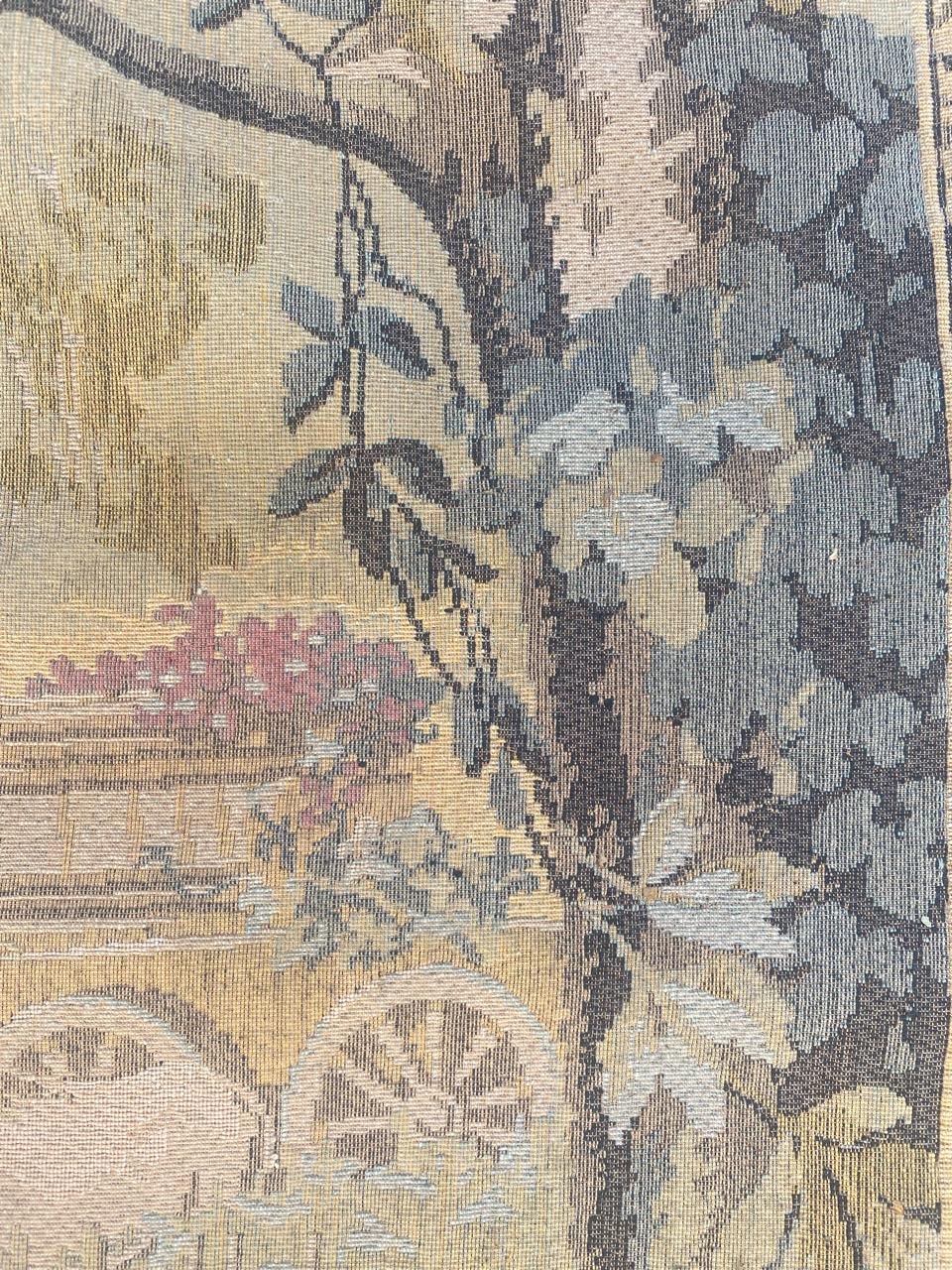 Bobyrug’s Nice Vintage French Jaquar Tapestry For Sale 5