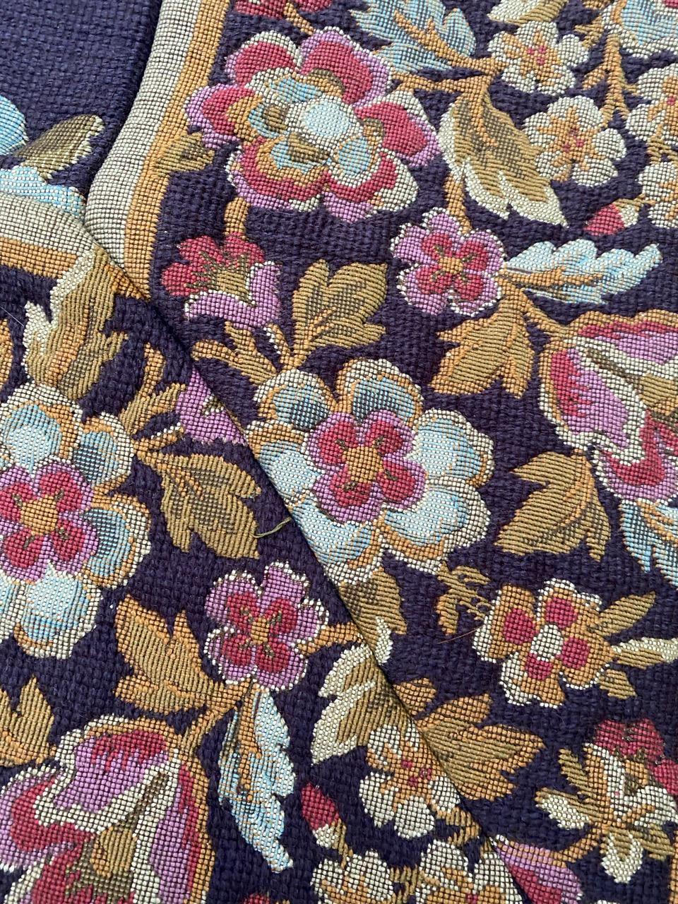 Bobyrug’s Nice Vintage French Jaquar Tapestry  For Sale 9