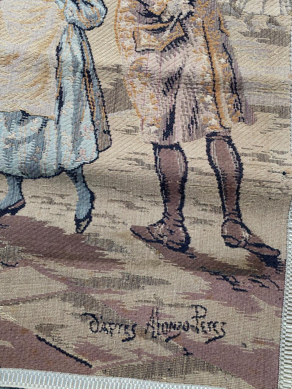 Aubusson Bobyrug’s Nice Vintage French Jaquar Tapestry For Sale