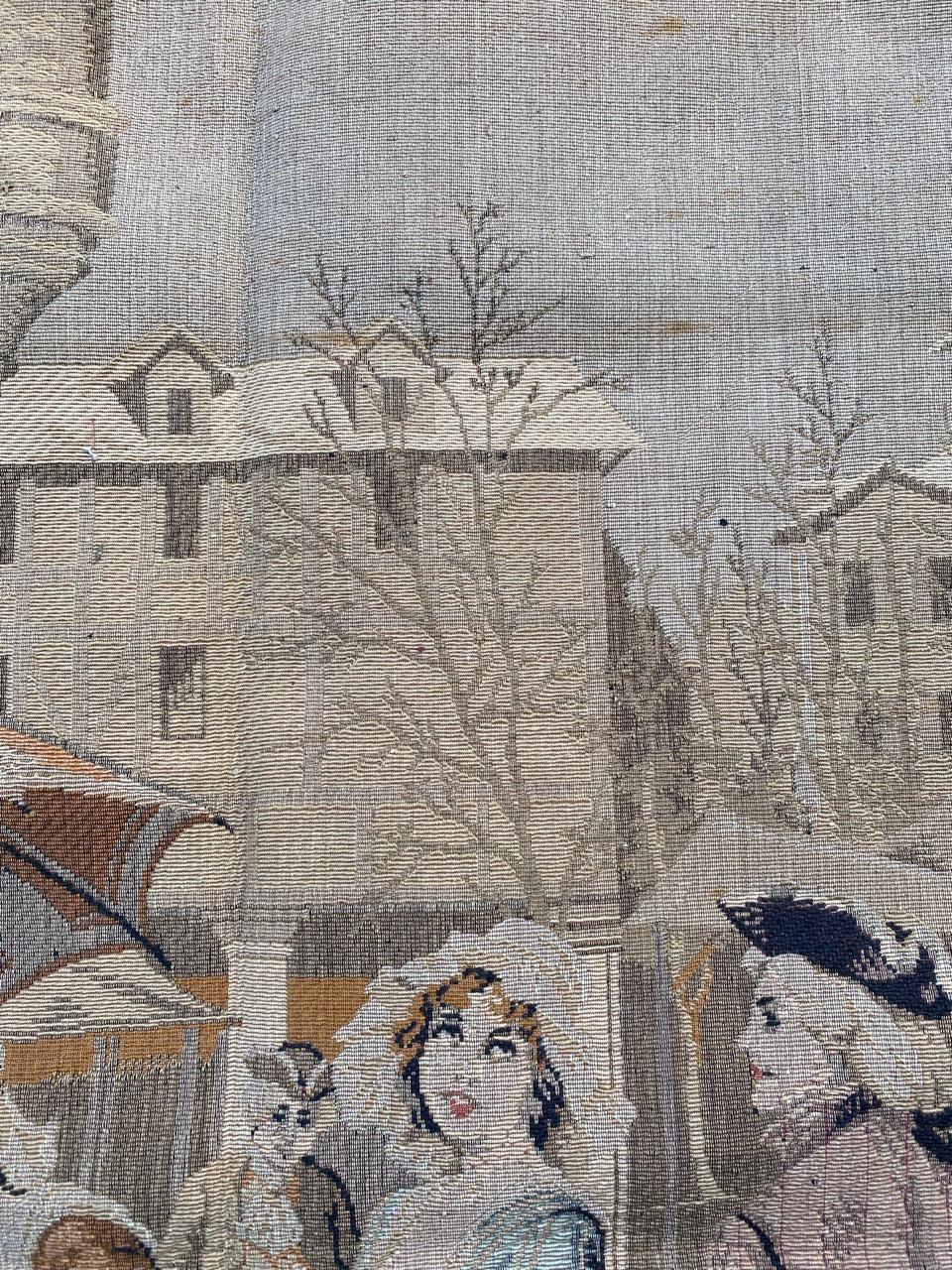Bobyrug’s Nice Vintage French Jaquar Tapestry For Sale 1