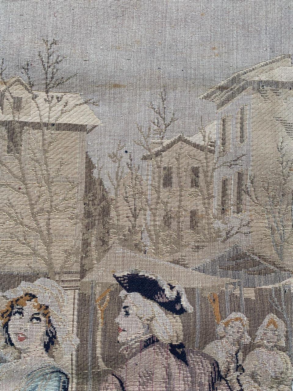 Bobyrug’s Nice Vintage French Jaquar Tapestry For Sale 2