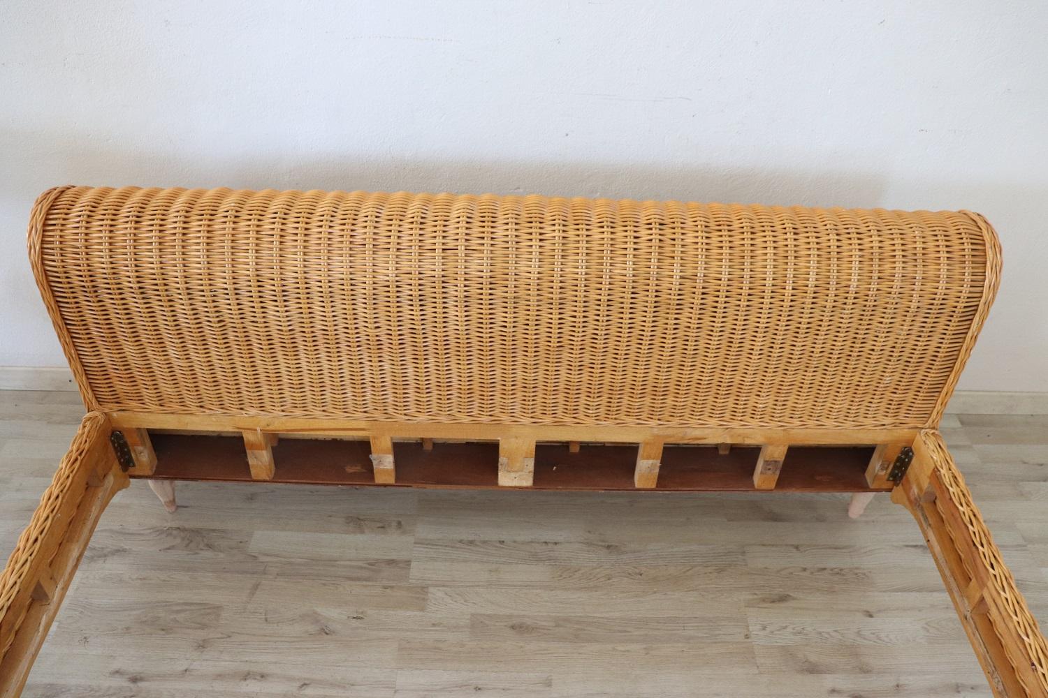 rattan double beds