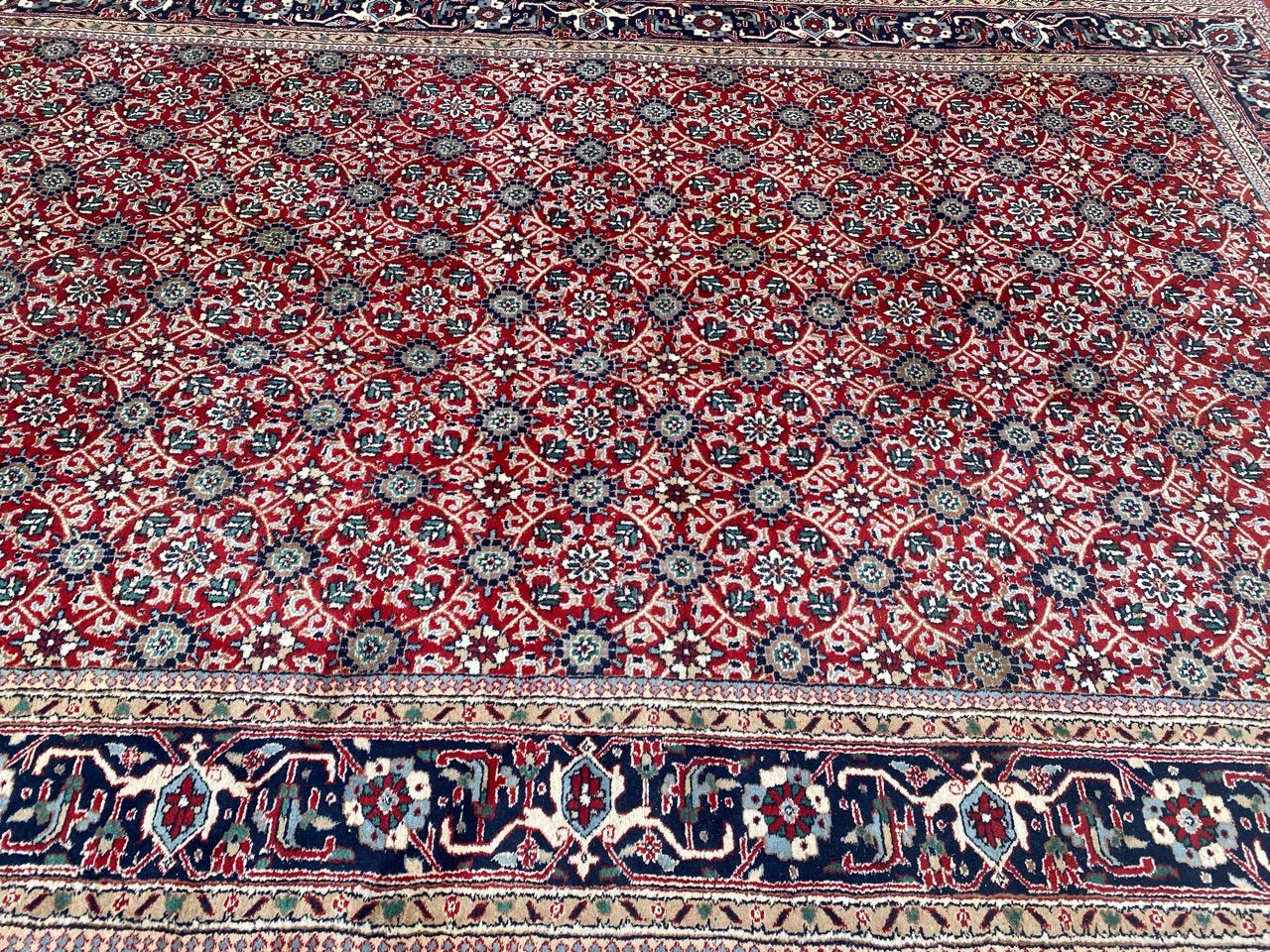 Bobyrug's Nice Vintage Indian rug en vente 2