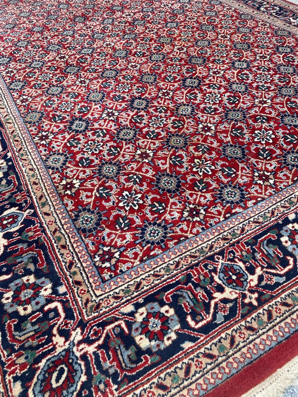 Bobyrug’s Nice Vintage Indian rug For Sale 4