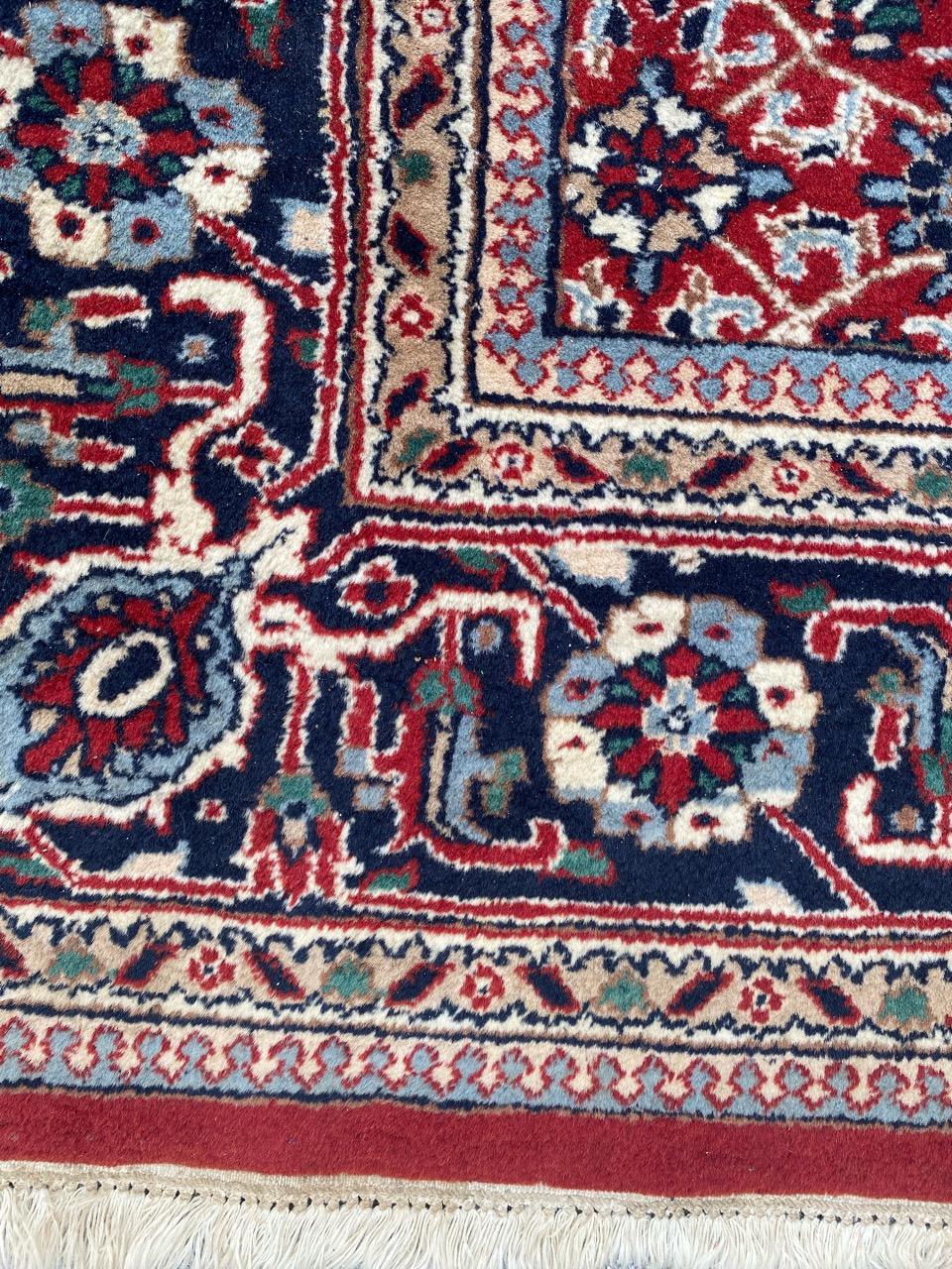 Bobyrug’s Nice Vintage Indian rug For Sale 6