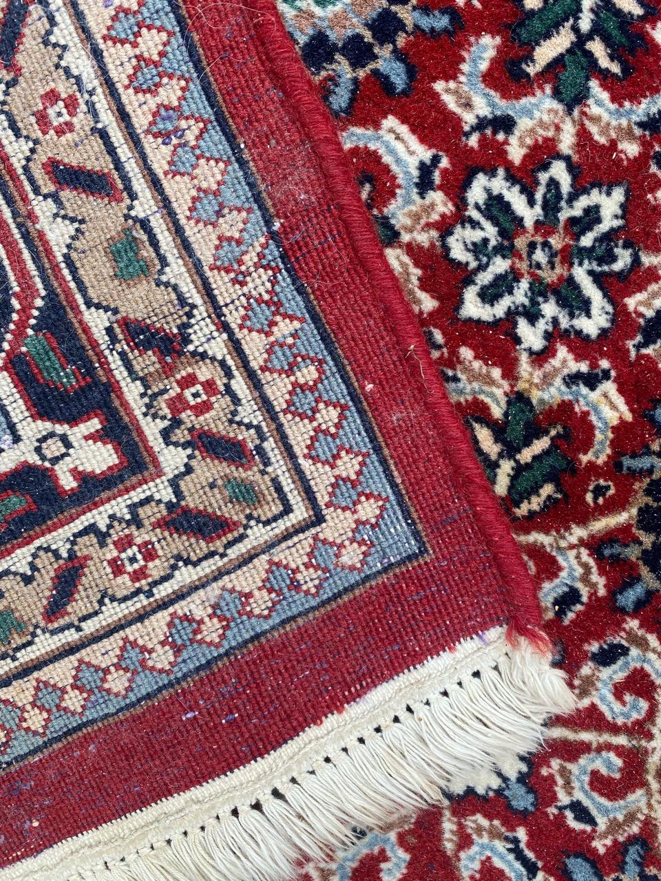 Bobyrug’s Nice Vintage Indian rug For Sale 7