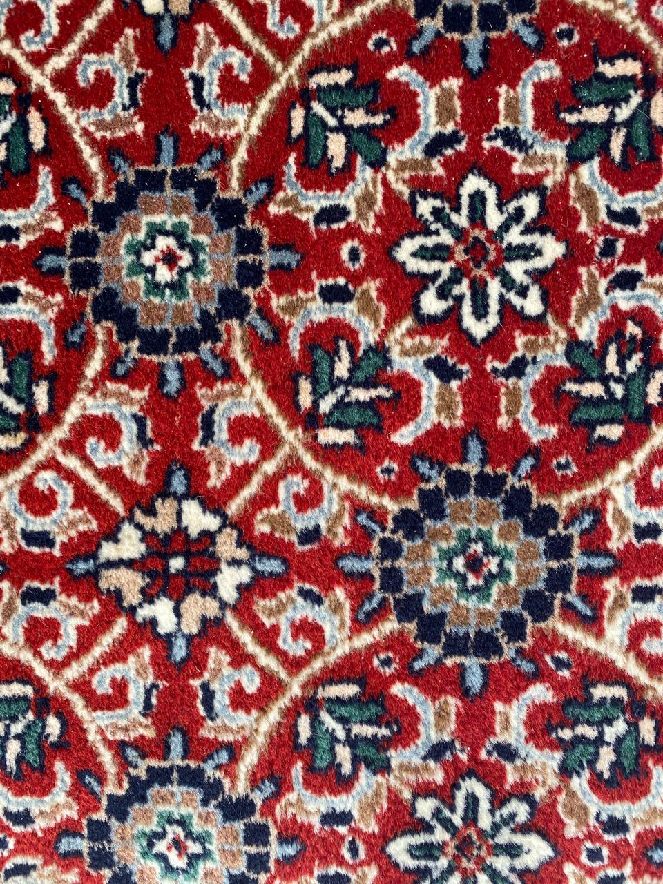 Cotton Bobyrug’s Nice Vintage Indian rug For Sale