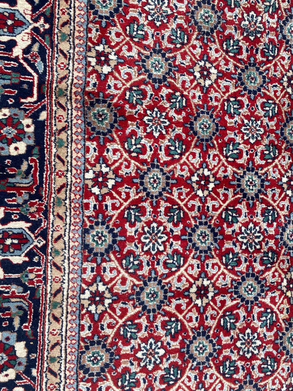 Bobyrug's Nice Vintage Indian rug en vente 1