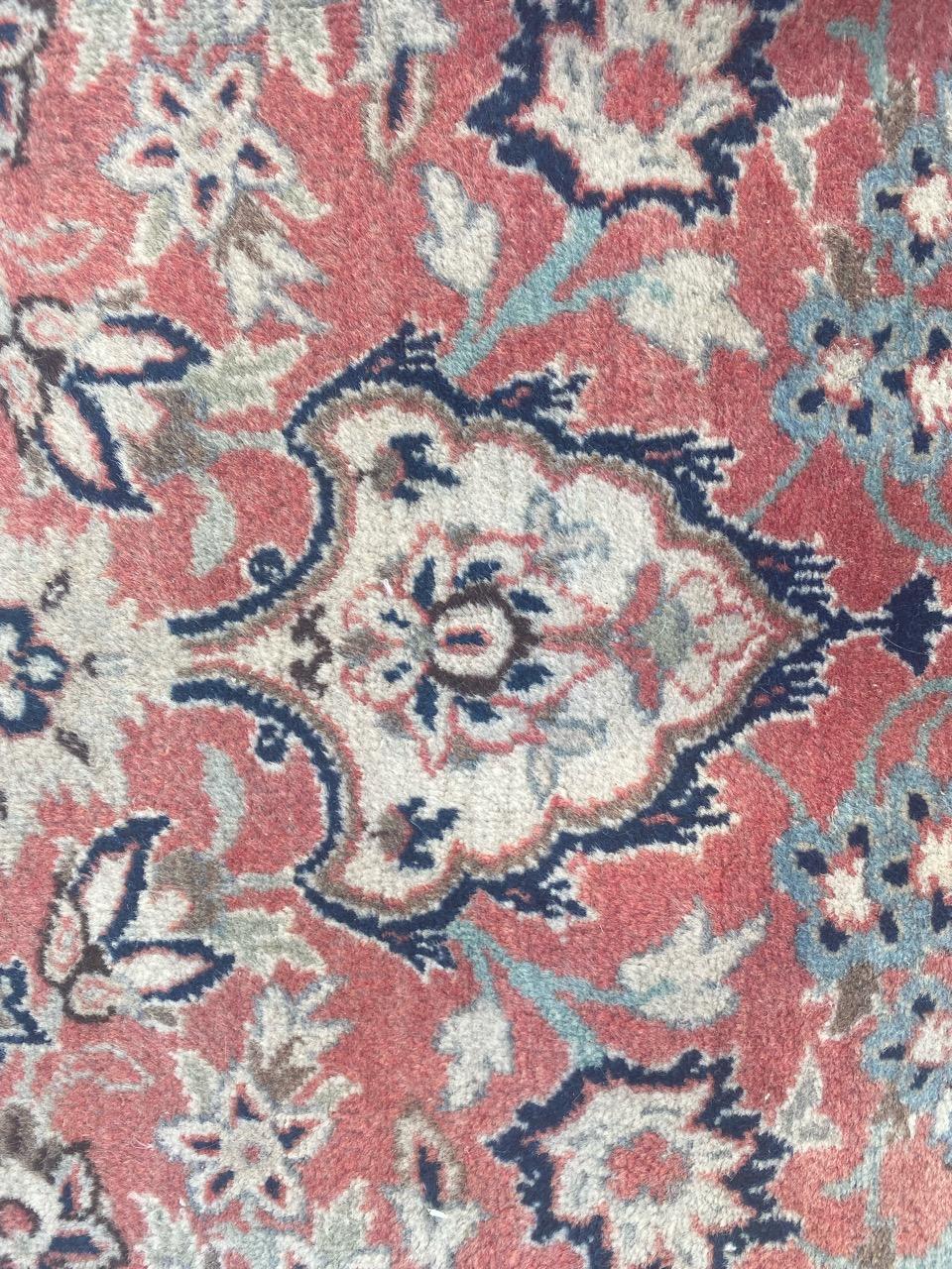 Asian Bobyrug’s Nice Vintage Isfahan Najafabad Rug For Sale