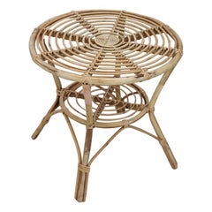 Nice Used Italian Craftsmanship Bamboo Coffee Table