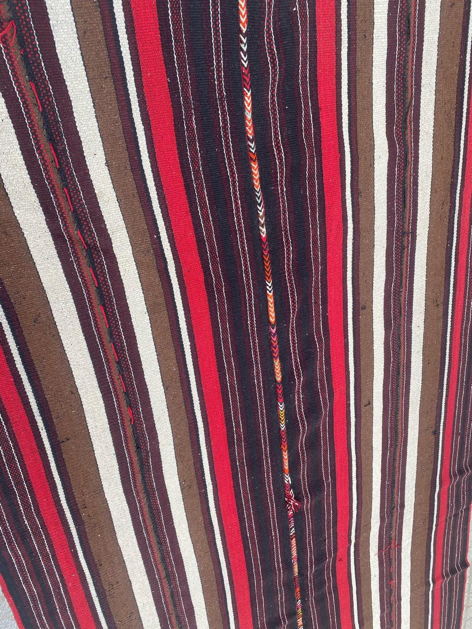 Bonita alfombra vintage Jajim Kilim en venta 1
