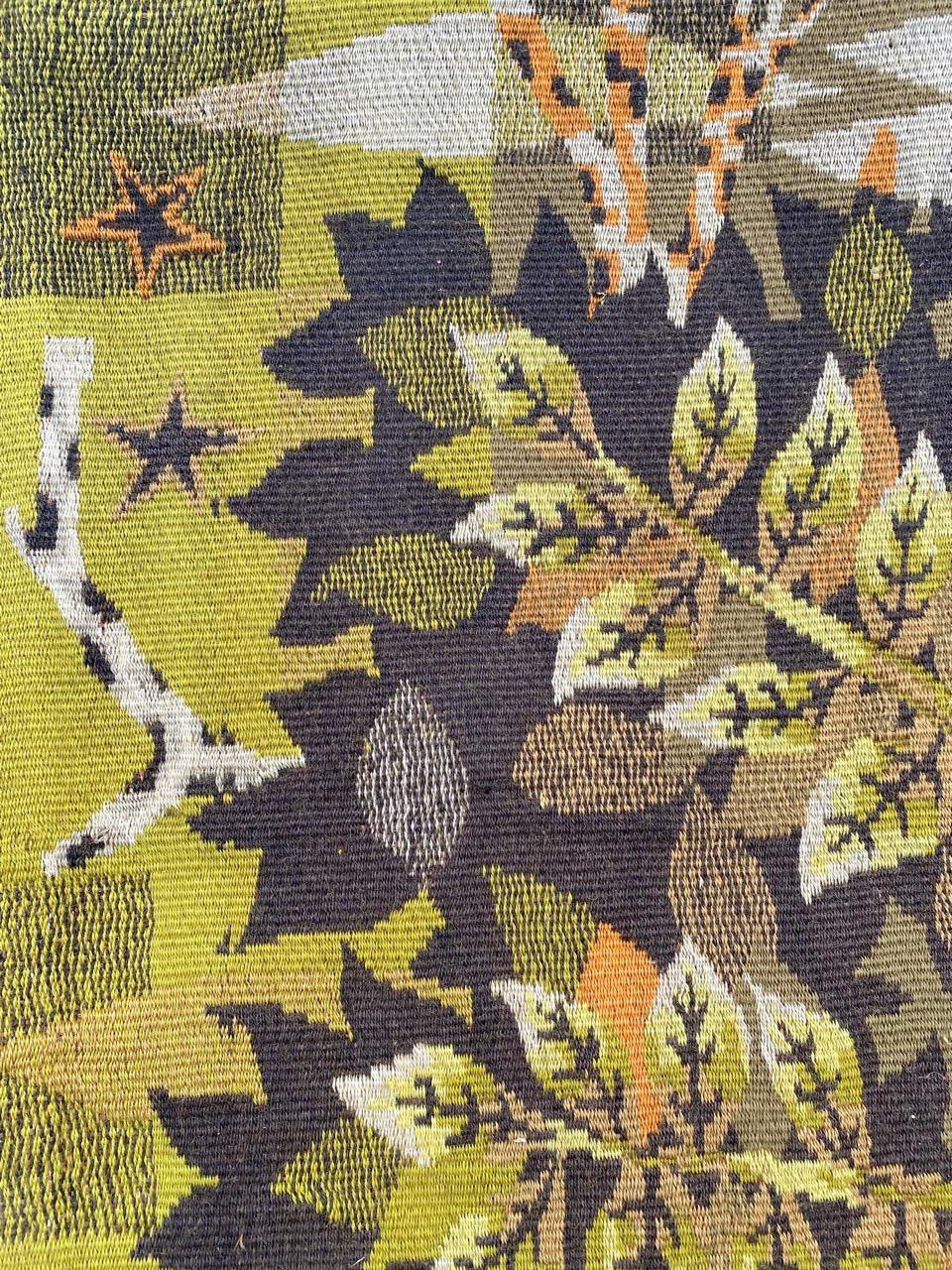 Bobyrug’s Nice Vintage Jaquar Tapestry with a Modern Jean Claude Bissery Design For Sale 8