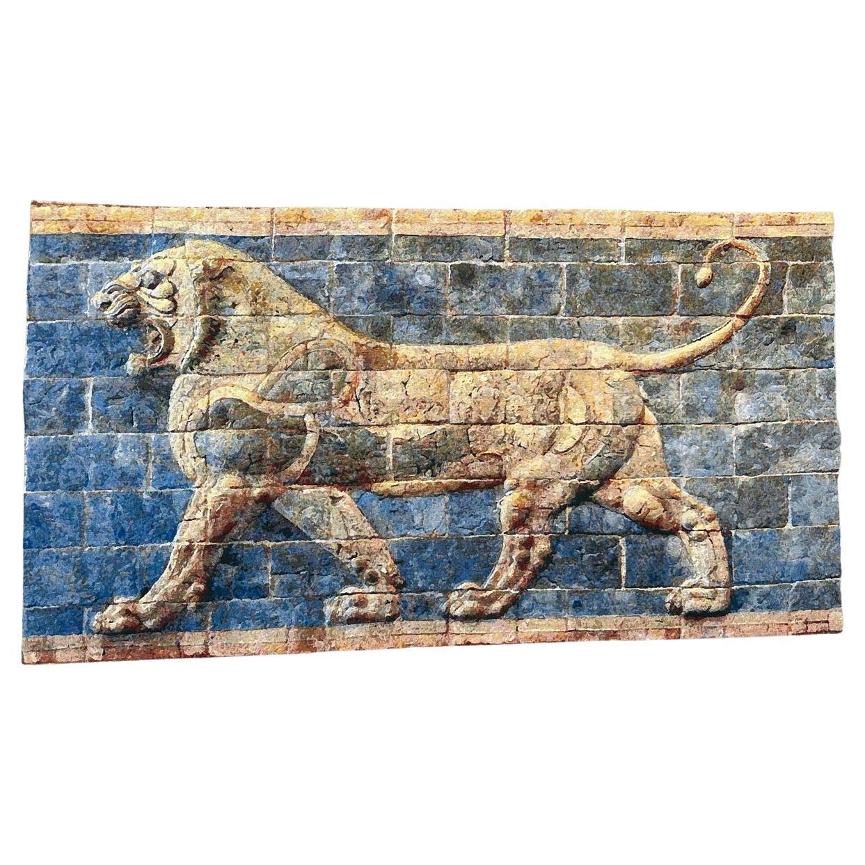 Bobyrug’s Nice Vintage Jaquar Tapestry with Lion II – Darius Tapestry Design For Sale