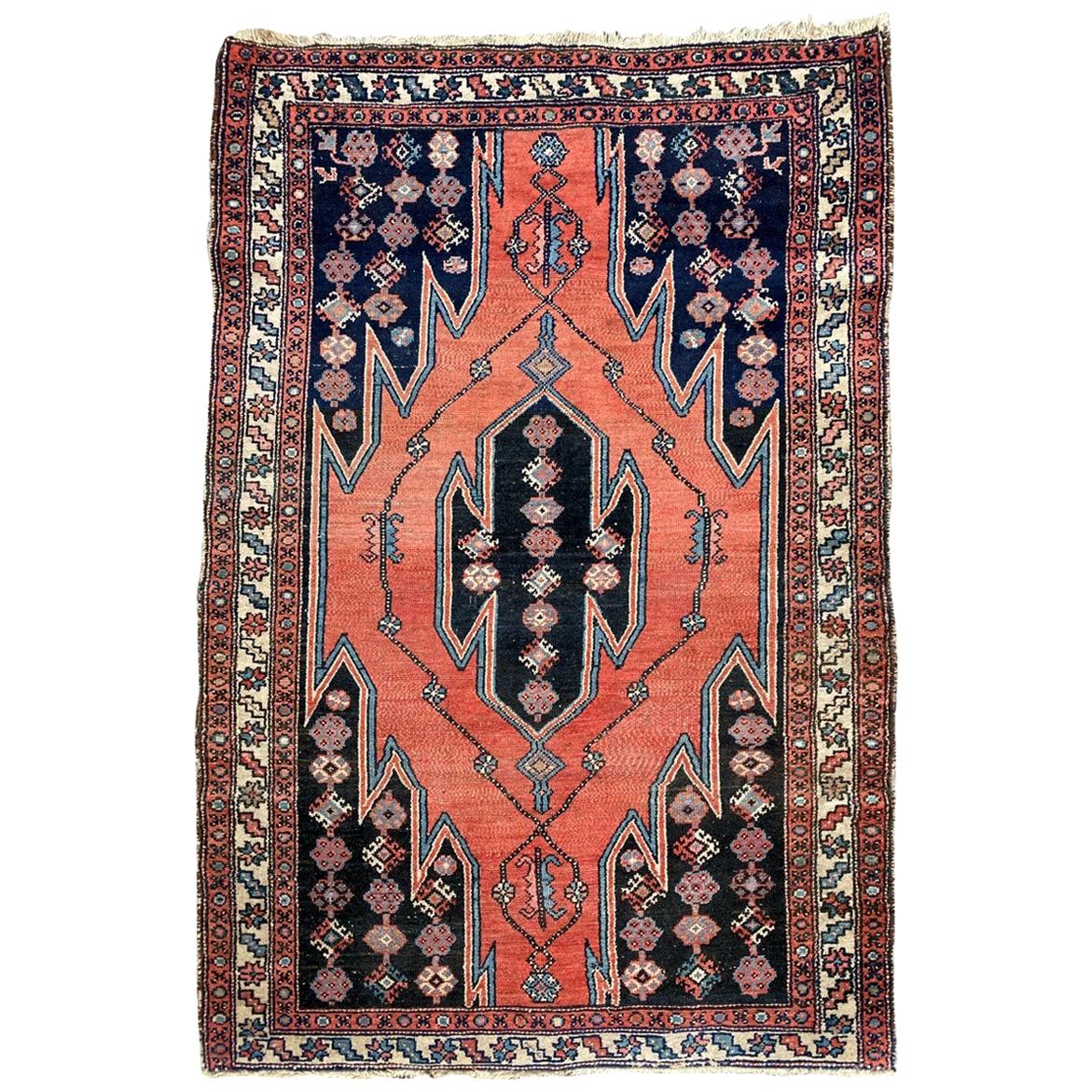 Beau tapis Zanjan kurde vintage en vente