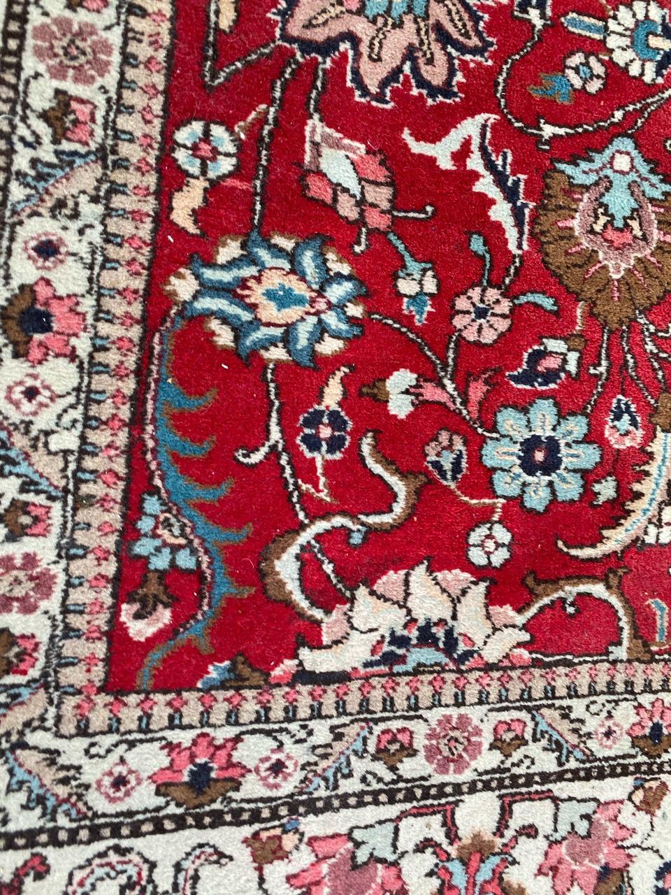 Schöner großer Vintage-Tabriz-Teppich (Asiatisch) im Angebot