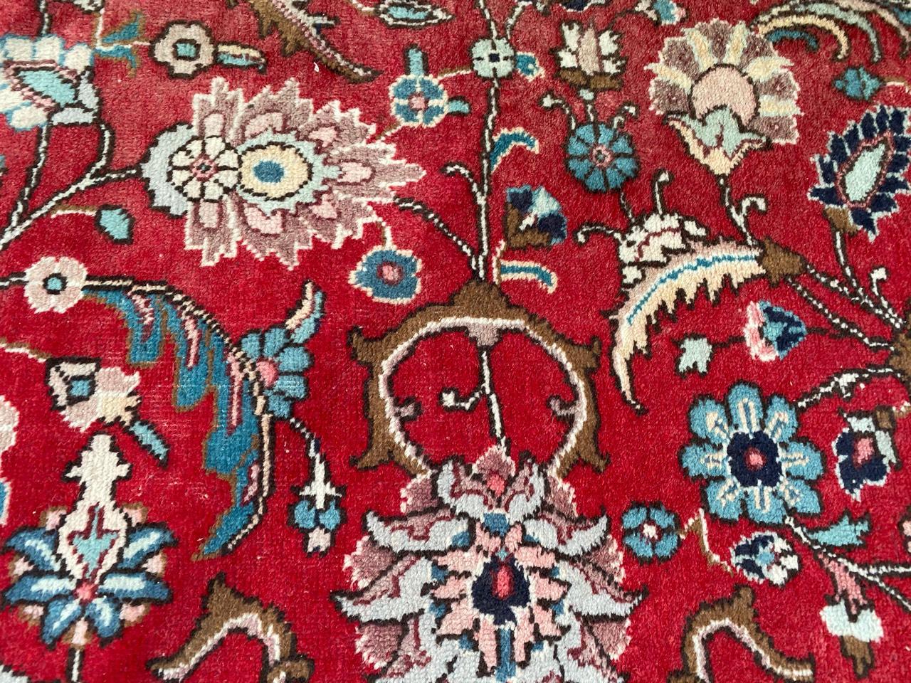 Schöner großer Vintage-Tabriz-Teppich im Angebot 1