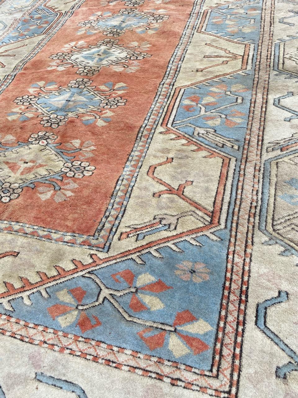 Schöner schöner großer türkischer Kars-Teppich im Vintage-Stil im Angebot 7