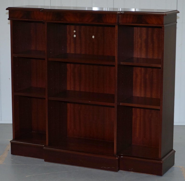 Nice Vintage McDonagh Fine Furniture Mahogany Dwarf Breakfront Library