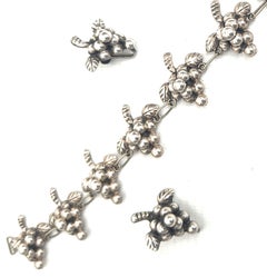 Nice Vintage Mexican Taxco bracelet earring set jewellery gifts