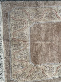 Nice vintage modern design Nepalese rug