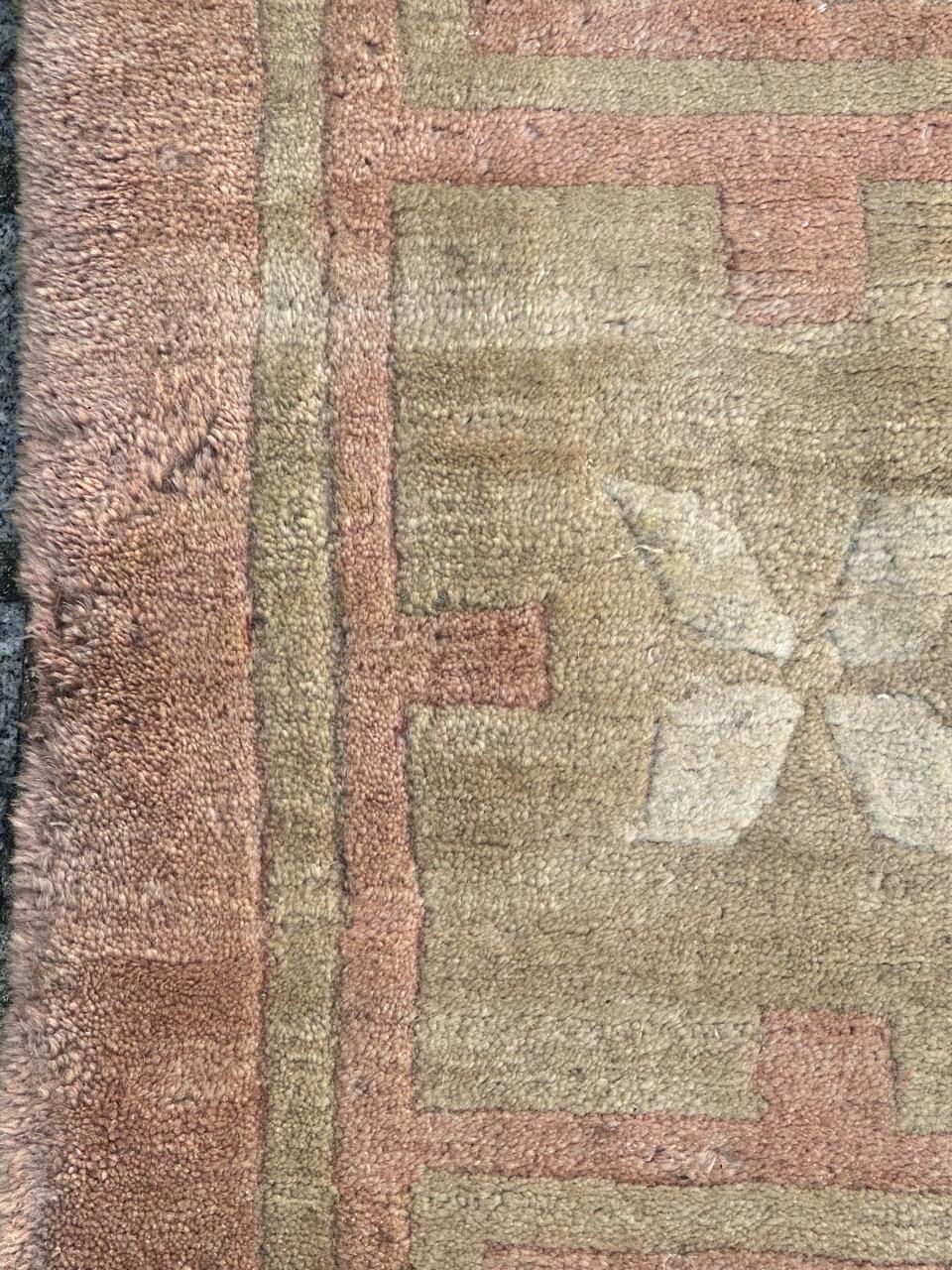 Lana Bellissimo tappeto nepalese dal design moderno e vintage in vendita