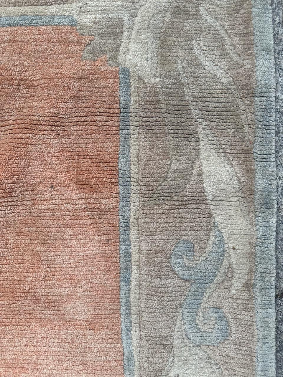 Lana Bellissimo tappeto nepalese dal design moderno e vintage in vendita