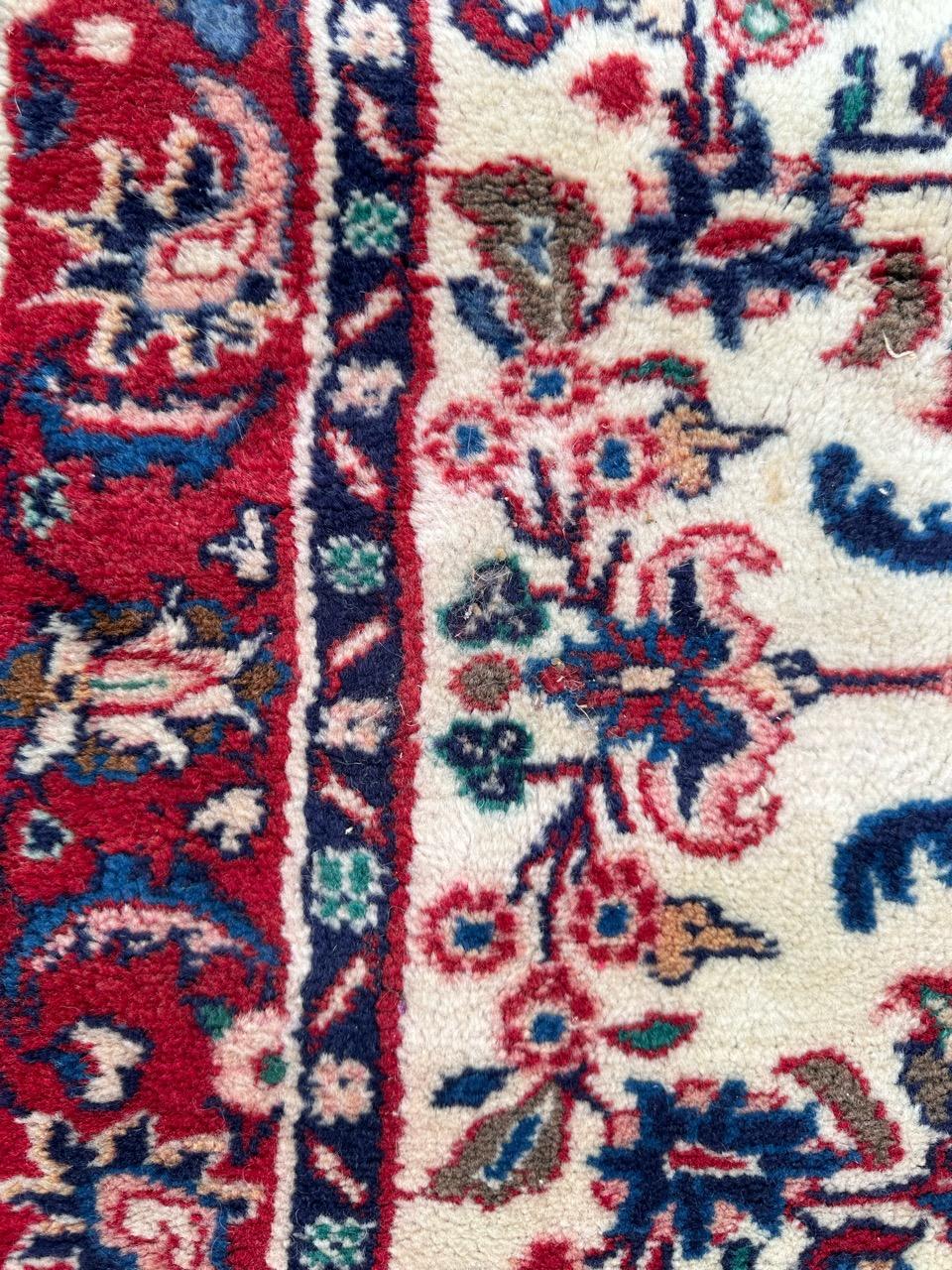 Bobyrug's Nice vintage Najaf Abad rug en vente 4