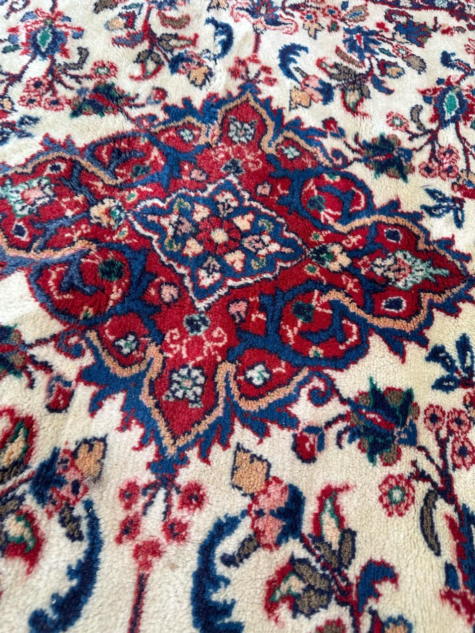 Bobyrug’s Nice vintage Najaf Abad rug  For Sale 6