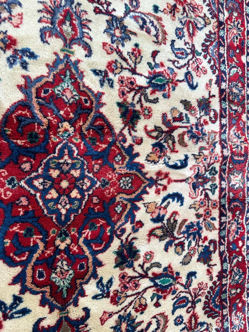 Bobyrug’s Nice vintage Najaf Abad rug  For Sale 8