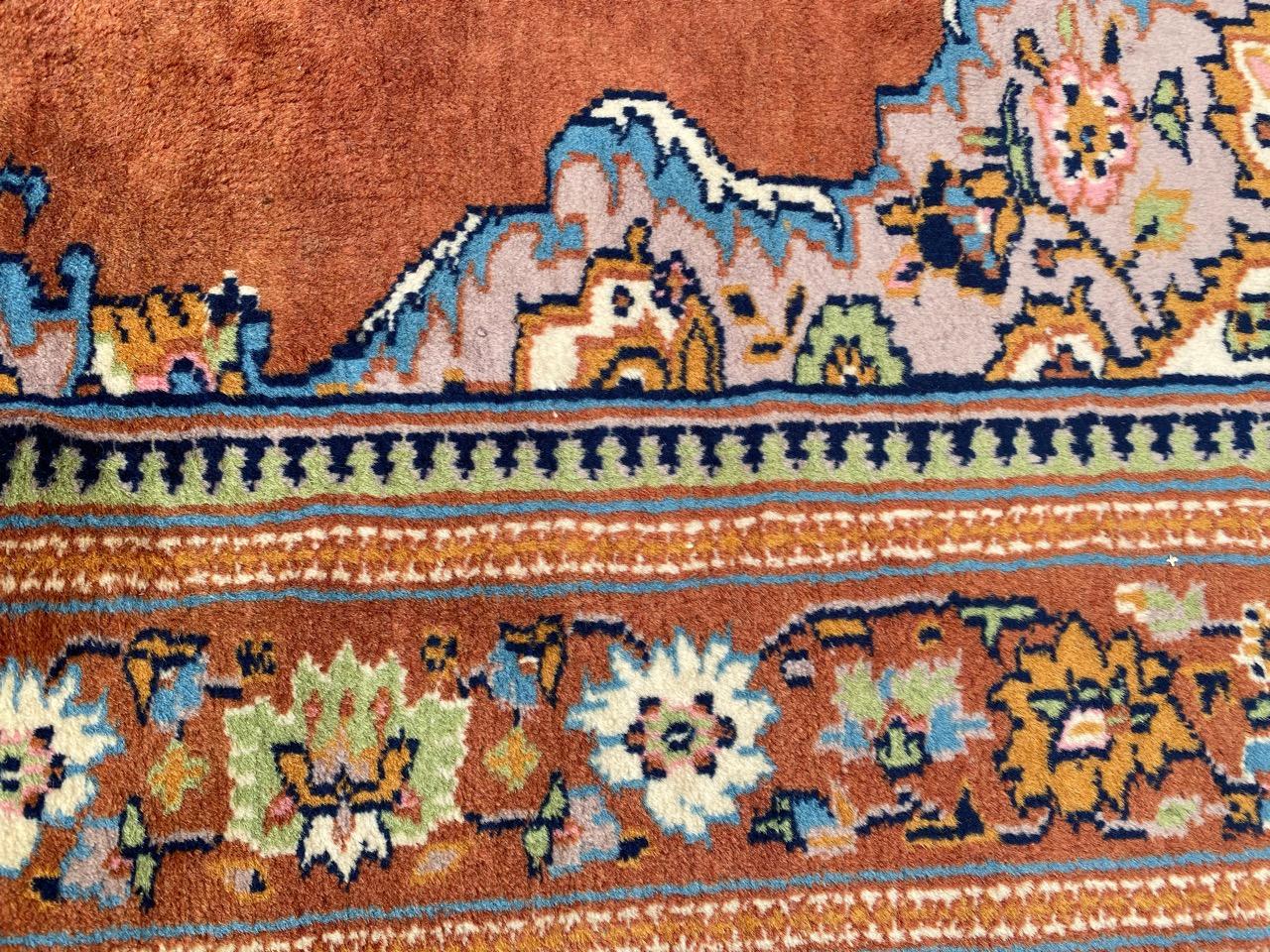 Hand-Knotted Bobyrug’s Nice Vintage Pakistani Karachi Rug For Sale