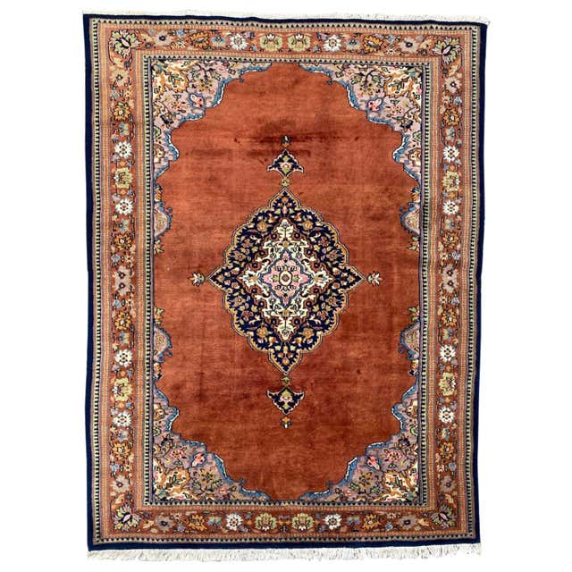 Vintage Persian Hollywood Regency Style Pakistani Rug For Sale at 1stDibs