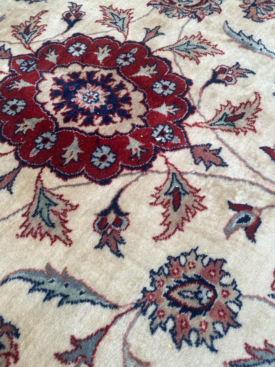 Bobyrug’s wonderful Vintage fine Punjab tabriz style Rug For Sale 7