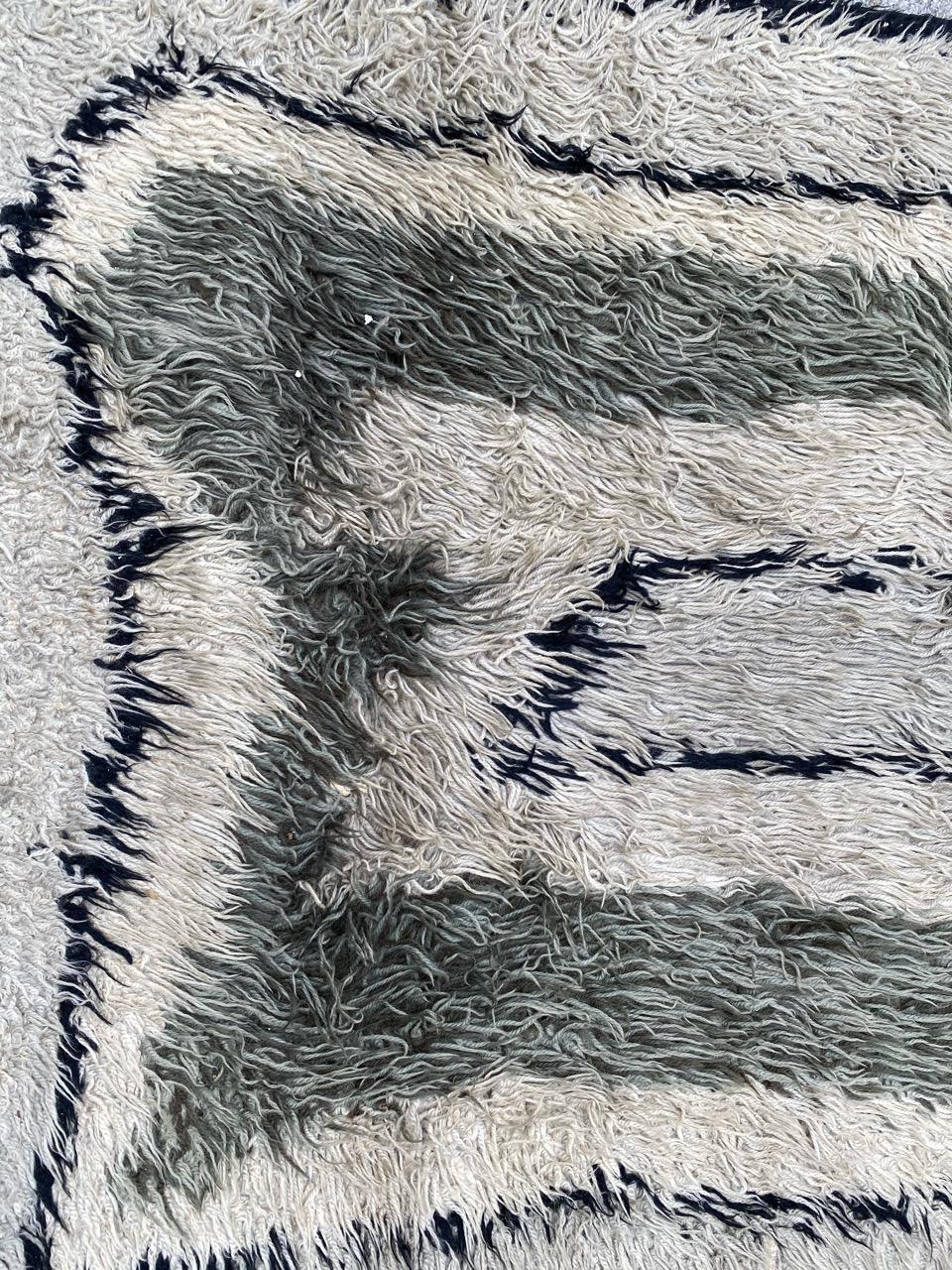 Magnifique tapis scandinave vintage des années 70 en vente 3