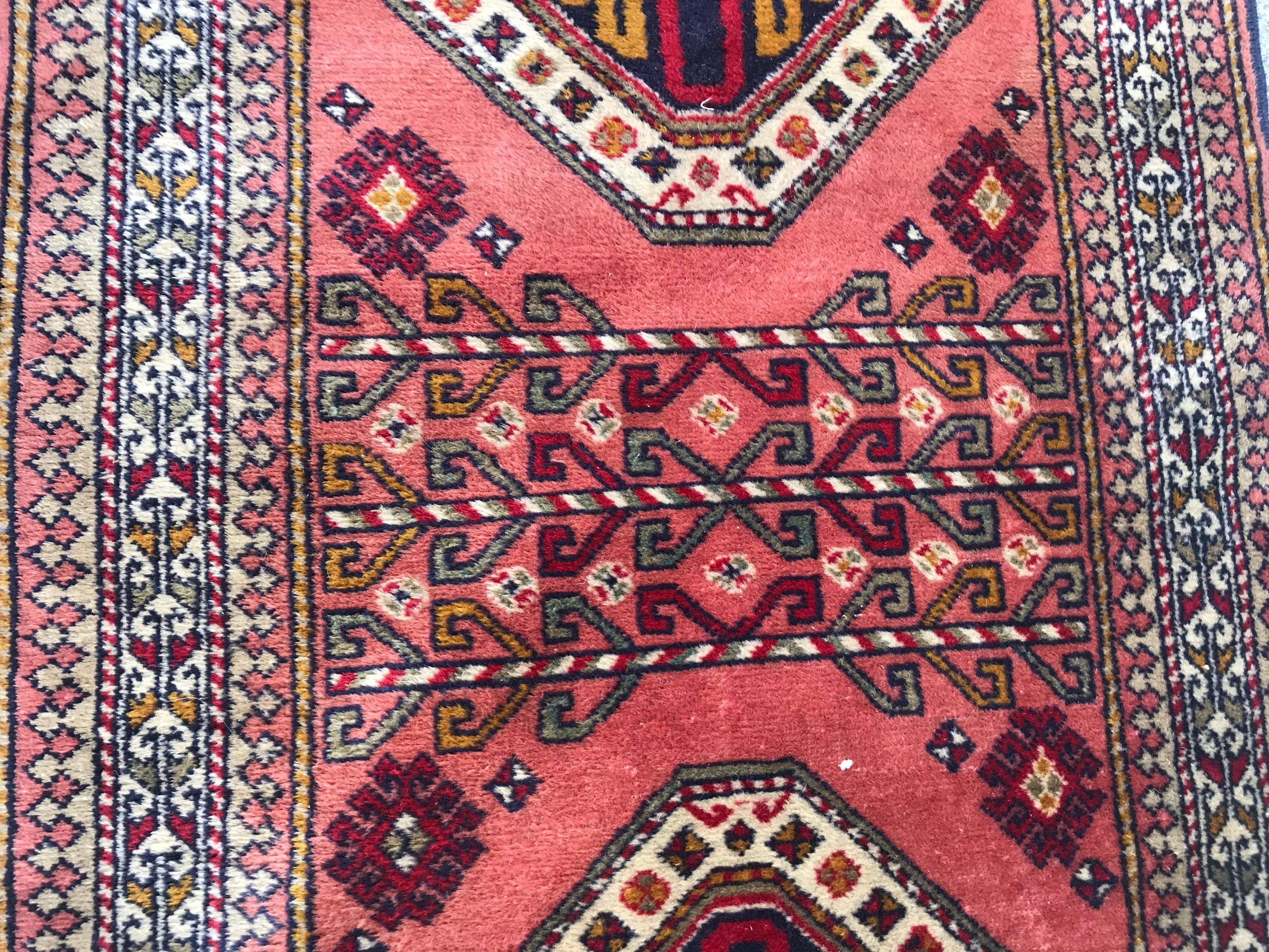 Coton Bobyrug’s Nice Vintage Shirvan Caucasian Azerbaijan Runner en vente