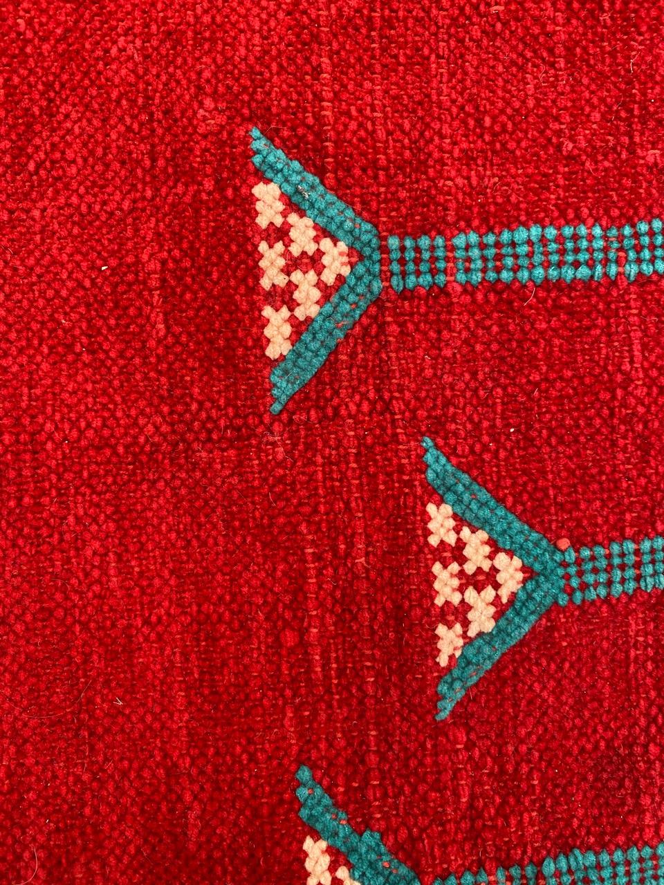 Bobyrug's Nice Vintage Silk and Cotton Moroccan Kilim (Kilim marocain en soie et coton) en vente 4