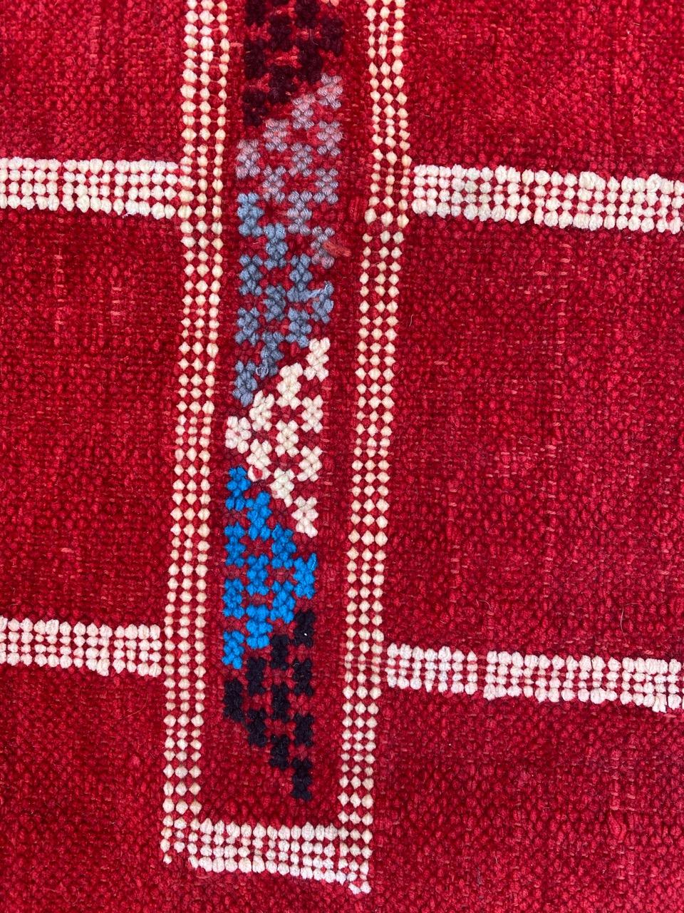 Bobyrug's Nice Vintage Silk and Cotton Moroccan Kilim (Kilim marocain en soie et coton) en vente 8