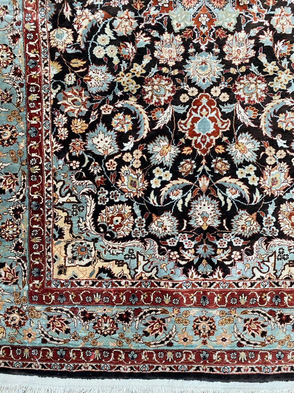 Tabriz Nice Vintage Silk Indian Rug