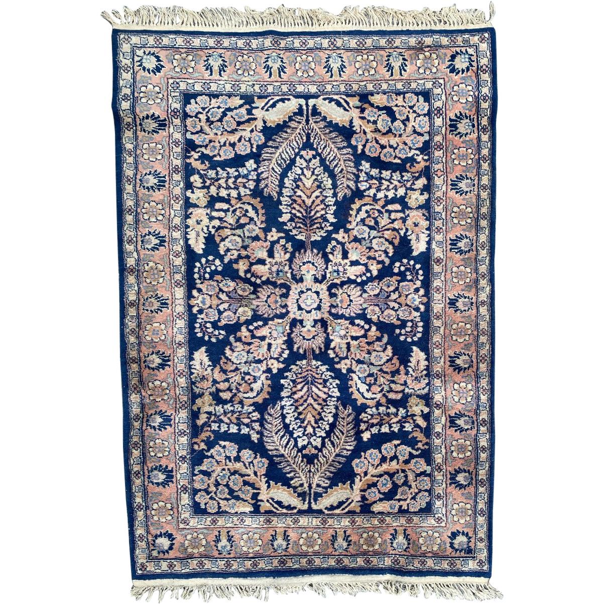 Nice Vintage Sinkiang Persian Design Rug