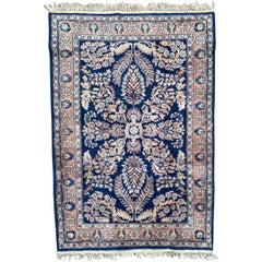 Joli tapis persan vintage Sinkiang à motifs