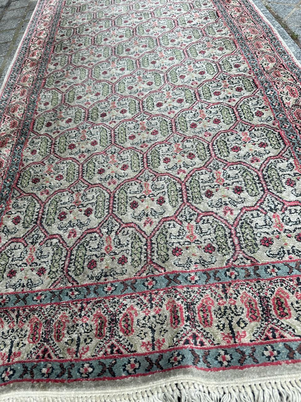 Un bel runner vintage in seta sino persiana in vendita 2