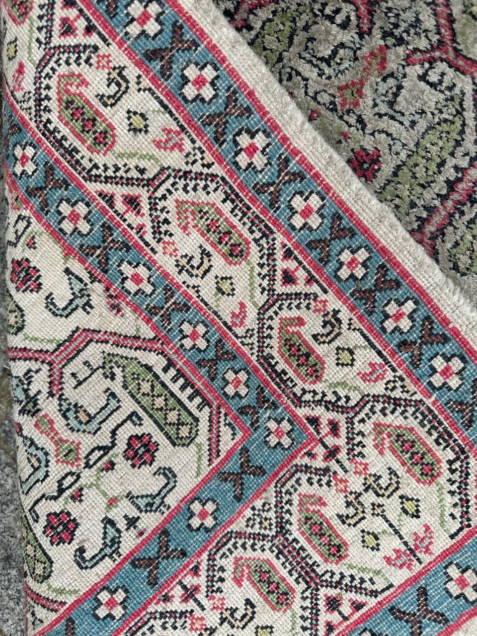 Un bel runner vintage in seta sino persiana in vendita 3