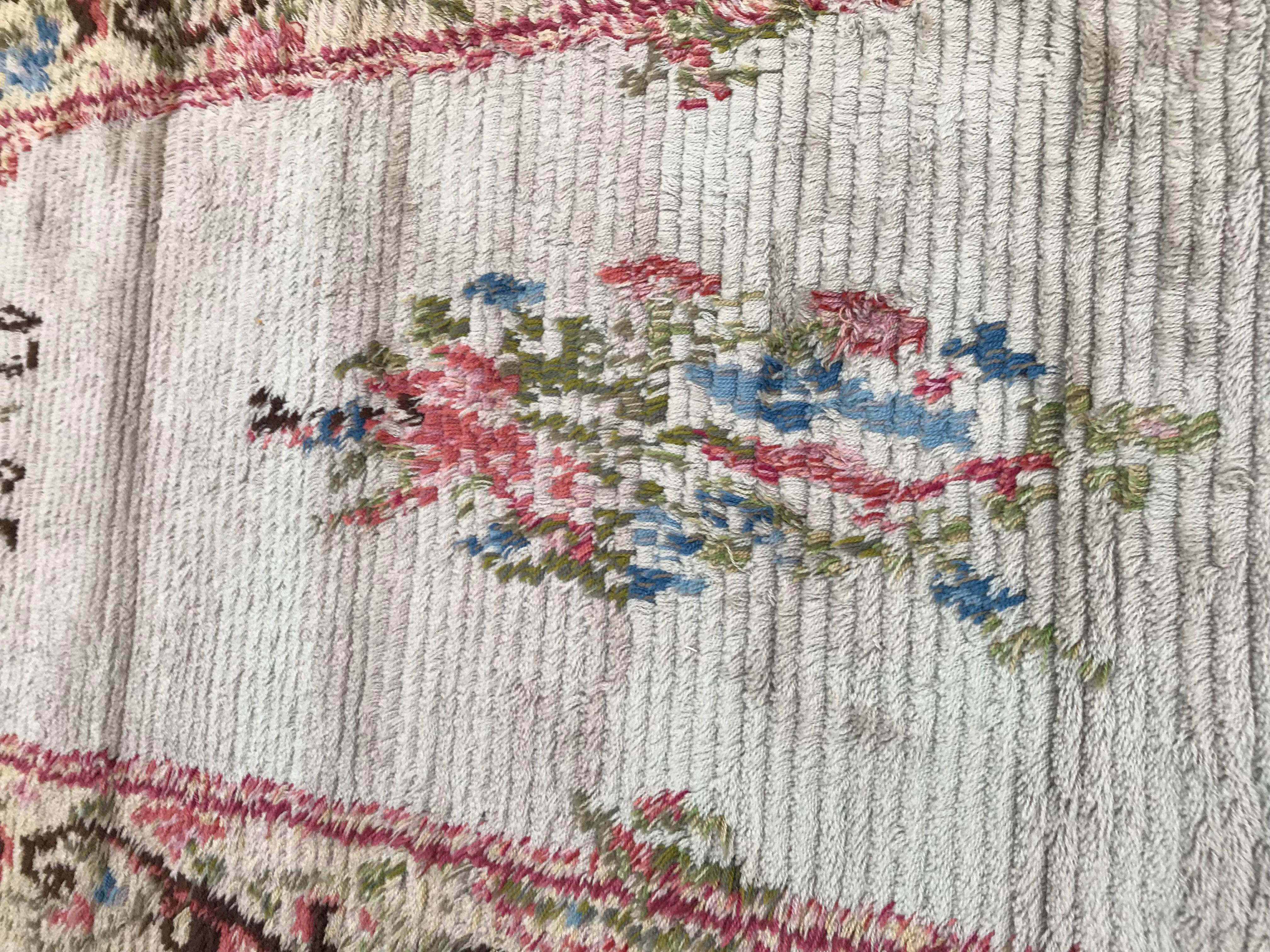 Nice Vintage Swedish Tapestry Design Runner 2