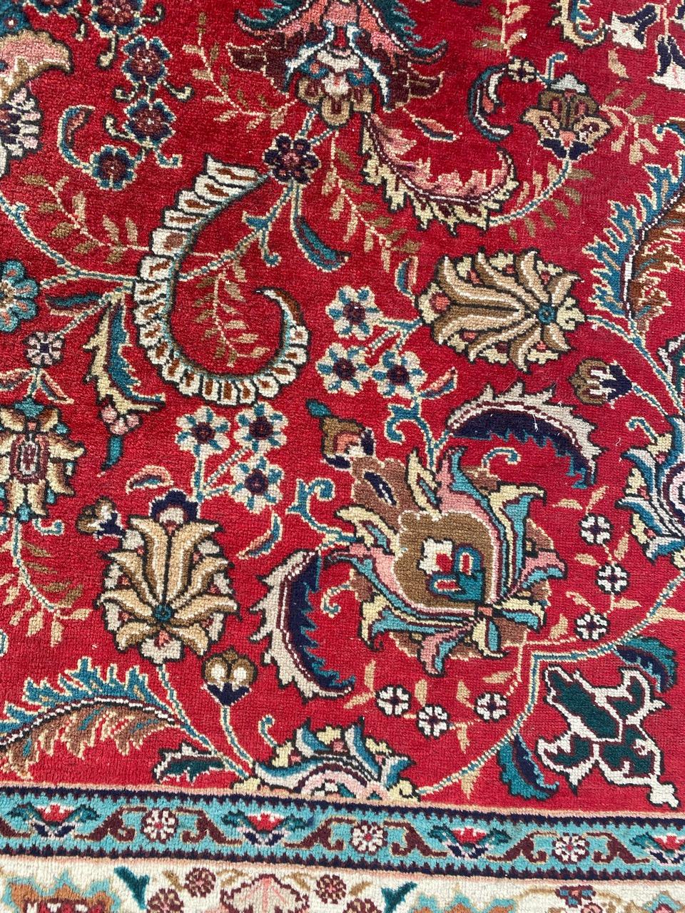 Bobyrug's Nice Vintage Tabriz Teppich (20. Jahrhundert) im Angebot