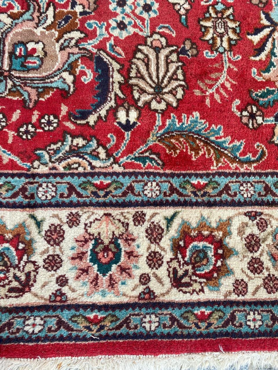 Bobyrug’s Nice Vintage Tabriz Rug For Sale 2