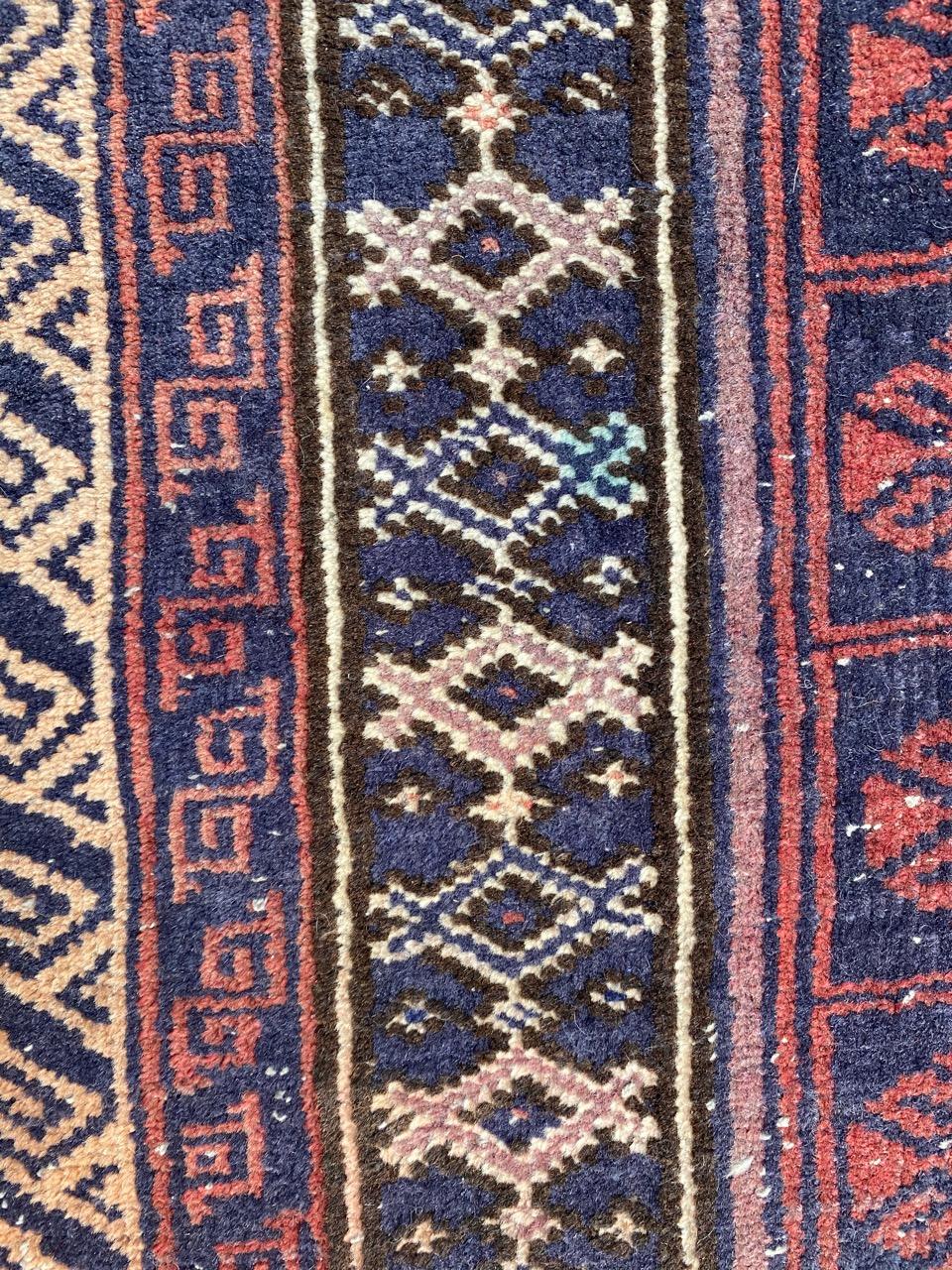 Nice Vintage Tribal Baluch Afghan Rug For Sale 1