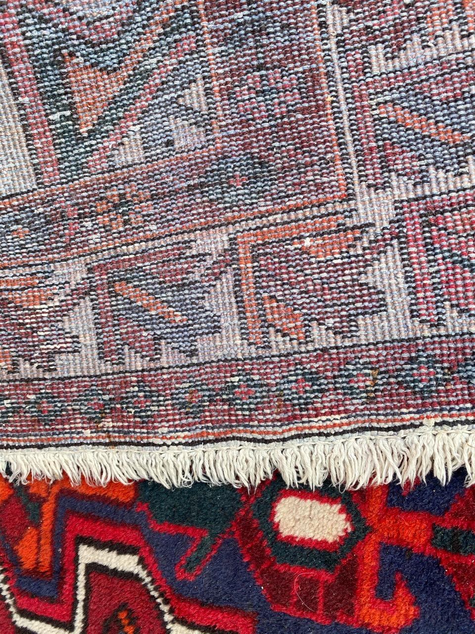 Vintage-Teppich mit Stammesmotiven, Hamadan im Angebot 9
